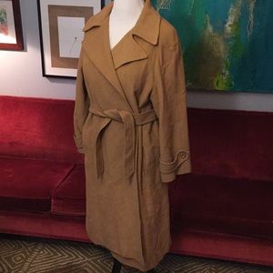 Vintage cashmere camel coat